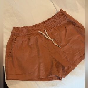 Love Tree beach linen shorts - Copper